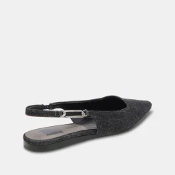 Elley Flats Carbon Denim