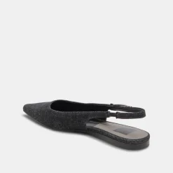 Elley Flats Carbon Denim