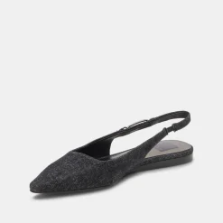 Elley Flats Carbon Denim