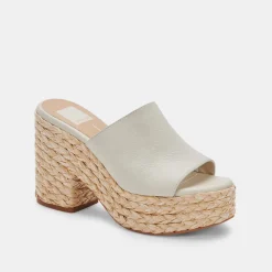 Elora Heels Ivory Leather