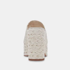 Elora Heels Off White Raffia