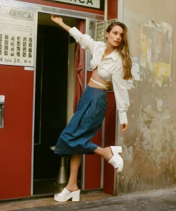 Elora Heels Off White Raffia