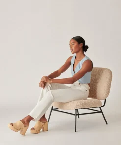 Emol Heels Lt Natural Raffia