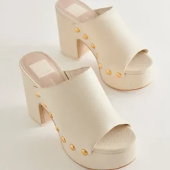 Emol Heels Off White Leather