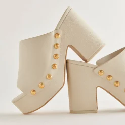Emol Heels Off White Leather