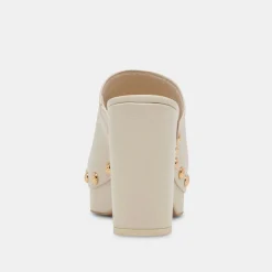 Emol Heels Off White Leather