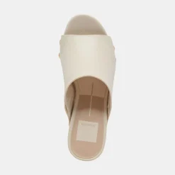Emol Heels Off White Leather