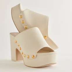 Emol Heels Off White Leather