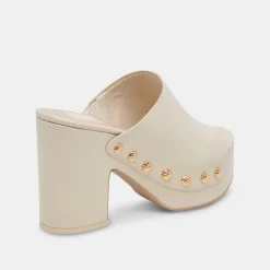 Emol Heels Off White Leather