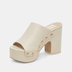 Emol Heels Off White Leather