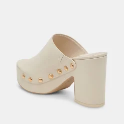 Emol Heels Off White Leather