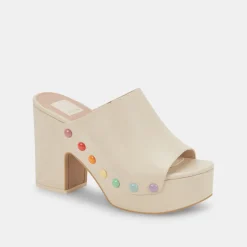 Emol Pride Heels Ivory Leather