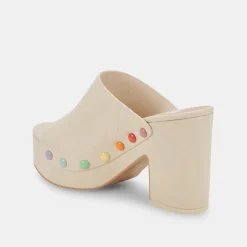 Emol Pride Heels Ivory Leather