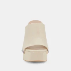 Emol Pride Heels Ivory Leather