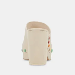 Emol Pride Heels Ivory Leather