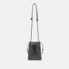 Evie Crossbody Pouch Black Snake Leather