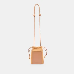 Evie Crossbody Pouch Rusty Oak Suede