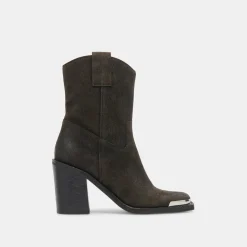 Falon Boots Espresso Distressed Leather