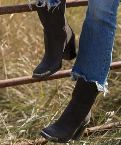 Falon Boots Espresso Distressed Leather