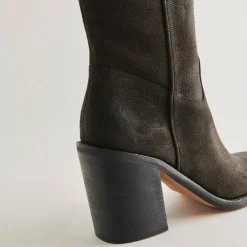 Falon Boots Espresso Distressed Leather