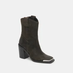 Falon Boots Espresso Distressed Leather