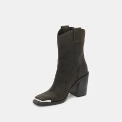 Falon Boots Espresso Distressed Leather