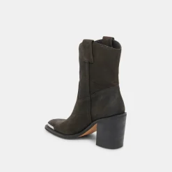 Falon Boots Espresso Distressed Leather