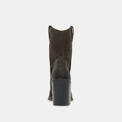 Falon Boots Espresso Distressed Leather