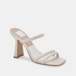 Fort Heels Ivory Embossed Stella