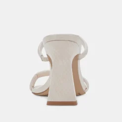 Fort Heels Ivory Embossed Stella