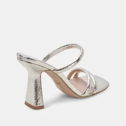 Fort Heels Light Gold Crackled Stella