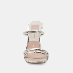 Fort Heels Light Gold Crackled Stella