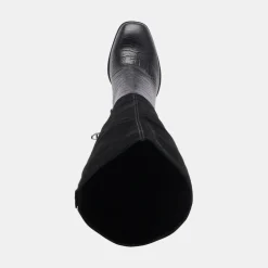 Fynn Boots Black Multi Embossed Leather