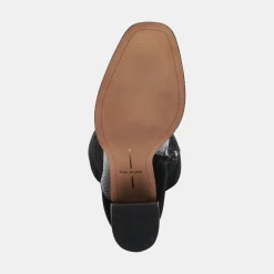 Fynn Boots Black Multi Embossed Leather