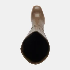 Fynn Boots Dark Olive Leather