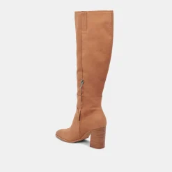 Fynn Wide Calf Boots Brown Nubuck