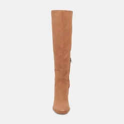 Fynn Wide Calf Boots Brown Nubuck