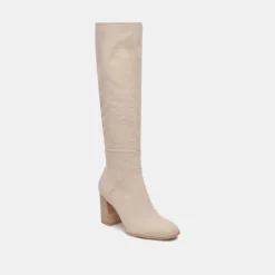 Fynn Wide Calf Boots Sand Nubuck