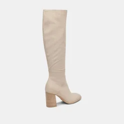 Fynn Wide Calf Boots Sand Nubuck
