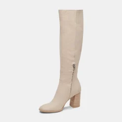 Fynn Wide Calf Boots Sand Nubuck