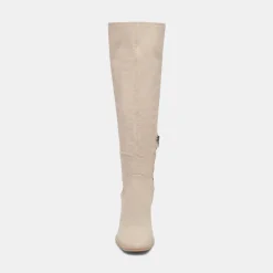 Fynn Wide Calf Boots Sand Nubuck
