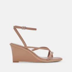 Gemini Wedges Cafe Leather