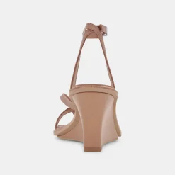 Gemini Wedges Cafe Leather