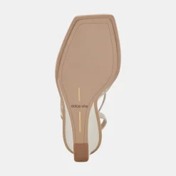 Gemini Wedges Ivory Leather