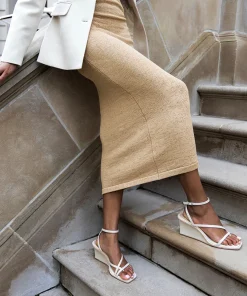 Gemini Wedges Ivory Leather