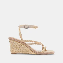 Gemini Wedges Lt Natural Raffia