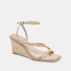 Gemini Wedges Lt Natural Raffia
