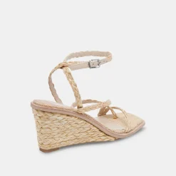 Gemini Wedges Lt Natural Raffia