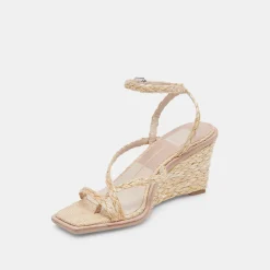 Gemini Wedges Lt Natural Raffia