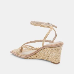 Gemini Wedges Lt Natural Raffia